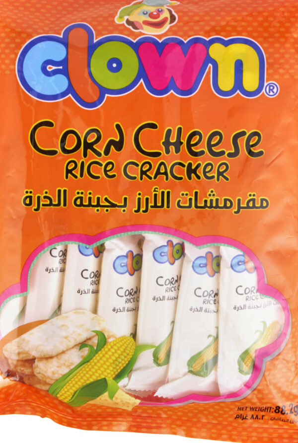 CLOWN CORN CHEESE RICE CRACKERS 88.2g