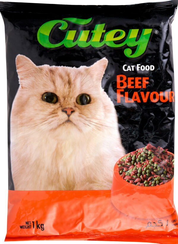 CUTEY CAT FOOD BEEF FLAVOUR  10X1KG