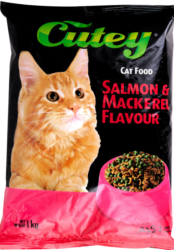 CUTEY CAT FOOD SALMON & MACKEREL  10X1KG