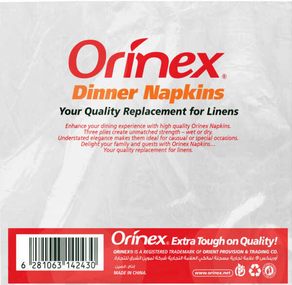 ORINEX DINNER NAPKINS 3LAYERS 24/40PCS