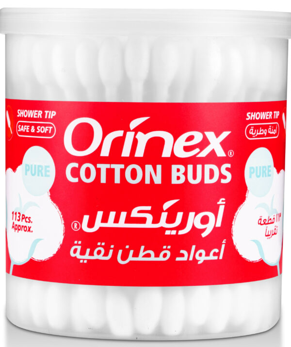 ORINEX COTTONBUD SHOWER TIP 113PCS/RND C