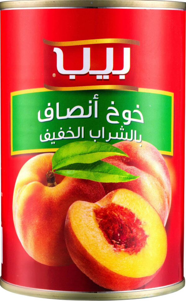 PEEP CANNED YELLOW PEACH HALVES 425g