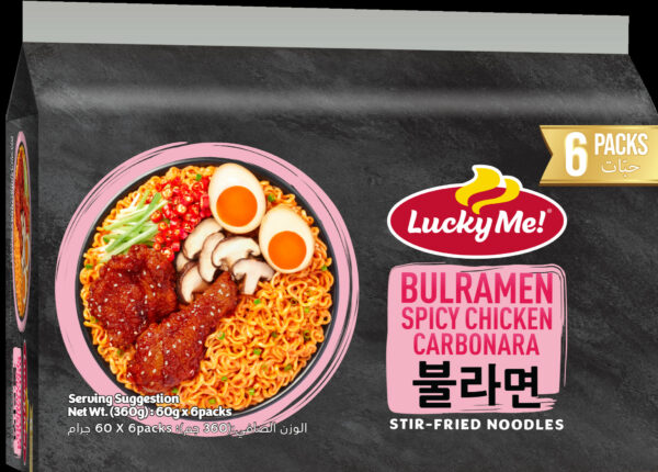 LUCKY ME BULRAMEN S/CHIK/CARBONARA 6X60g