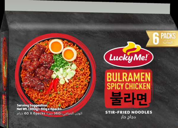 LUCKY ME BULRAMEN SPICY CHICKEN 6X60g