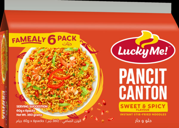 LUCKY ME PANCIT CANTON SWEET&SPICY 6X60g