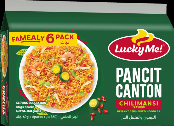 LUCKY ME PANCIT CANTON CHILIMANSI 6X60g