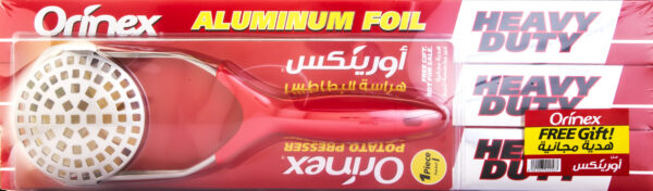 ORINEX ALUM FOIL 37.5+POTATO PRESSER 8/3