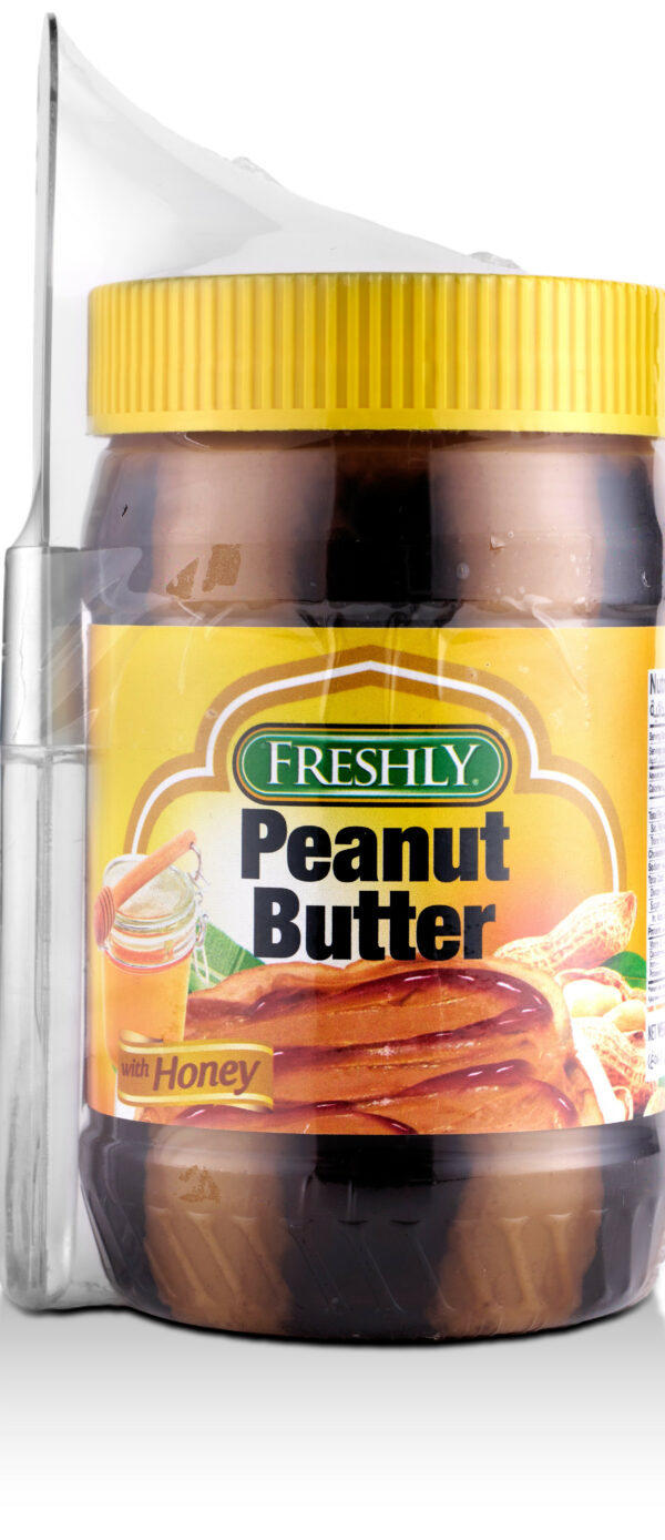 FRESHLY PEANUT BUT/HONEY 18oz + B/KNIFE