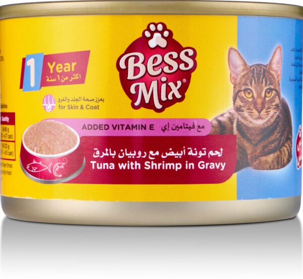 BessMix Tuna Shrimp Gravy Vitamin-E 155g