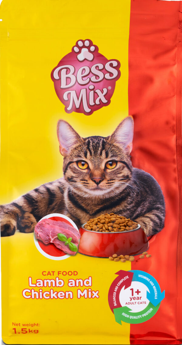 BessMix Cat Food Lamb W/Chicken 1.5kg